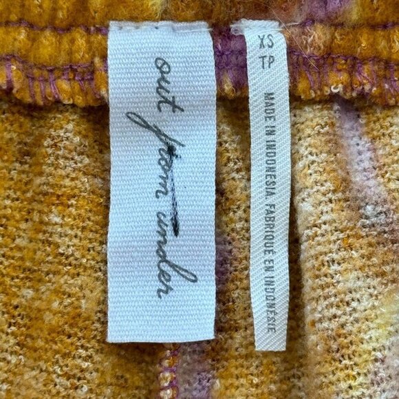 Out From Under Women's Tie Dye Drawstring Pull On Short Orange Multi Size XS - Picture 3 of 7